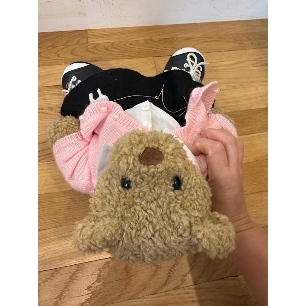 VTG Build A Bear Plush Retired 1997 Stuffed Animal Poodle 50s-themed Outfit BAB - Picture 9 of 15